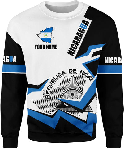 Custom Nicaragua Shirt 3D Flag T-Shirt Hoodie Sweatshirt, Camisas Nicaraguan Men & Women Personalized Nicaragua Shirt