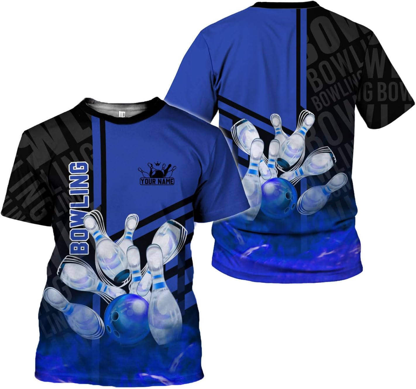 mostprints Personalized Name Bowling Shirts for Men & Women, Bowling Shirts for Team Bowling, Bowling Shirts Gift Unisex