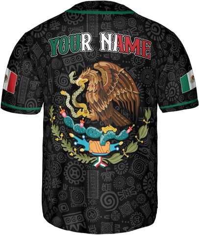 RoyalBro Personalized Mexico Baseball Jersey, Mexican Jersey for Men & Women, Mexican Flag Jersey, Mexico Shirt Camisa