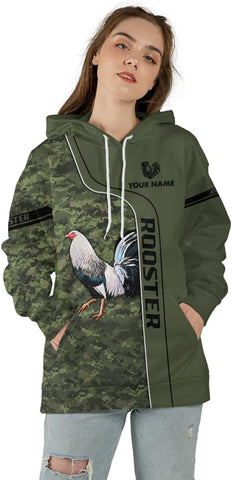 Mostefy Personalized Name Rooster Hoodie 3D, Gallos De Pelea, Chicken Sweatshirt, Chicken Hoodie for Men and Women S-5XL