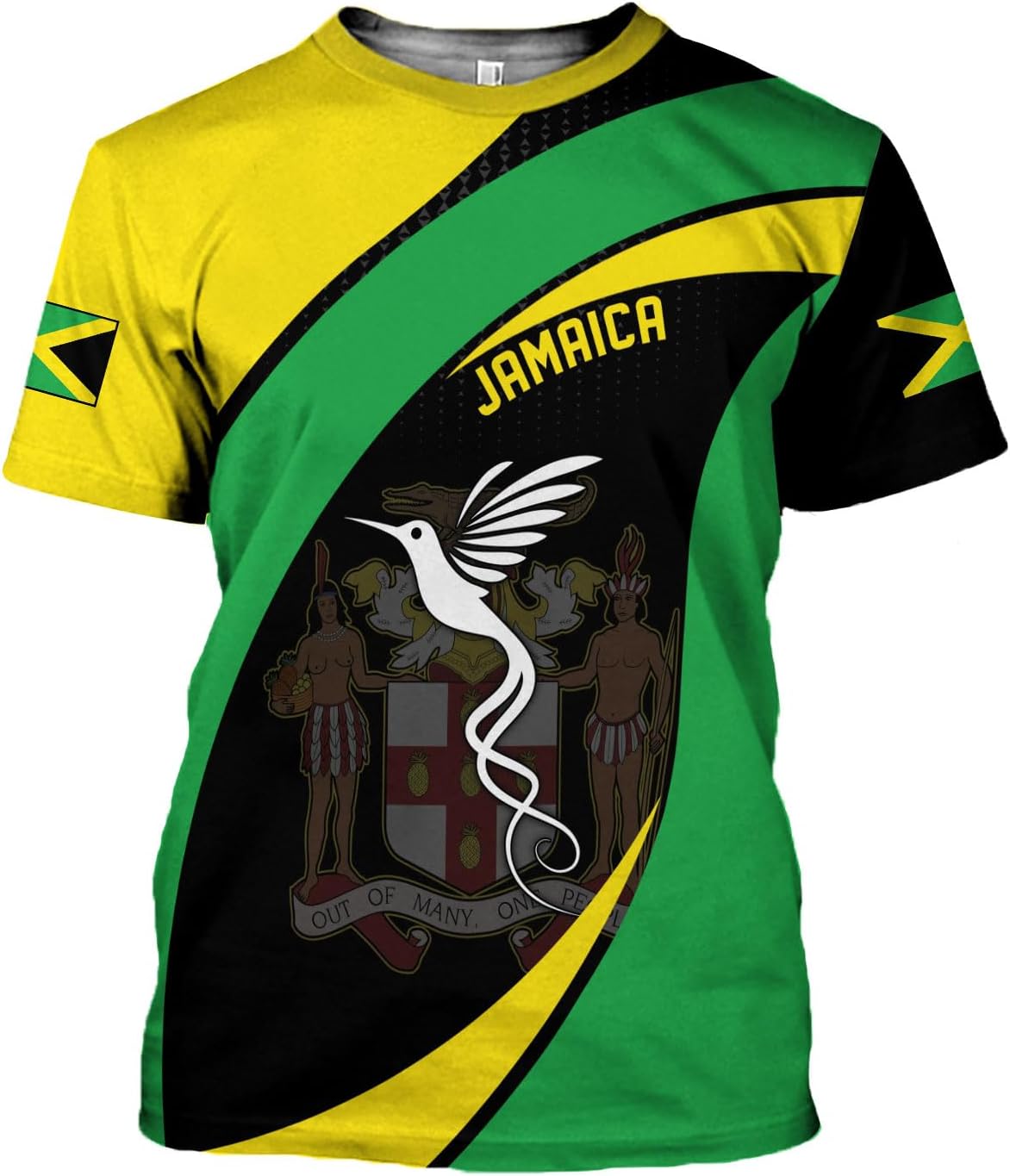 MoonArt Personalized Jamaica Shirt Custom Jamaica Flag Lion Hoodie for Men and Women, Jamaican Pride T-Shirt, Jamaicana