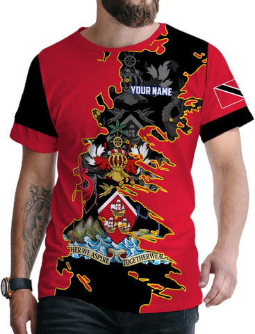 Rivelus Personalized Trinidad and Tobago Clothing 3D, Trinidad and Tobago Shirt, Trinidad Pride Gift T-Shirt S-5XL