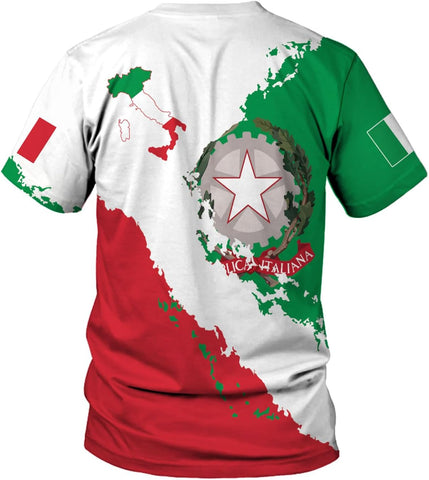 Parvii Personalized Italian Shirt, Italian Shirts for Men & Women, Italia T Shirts, Italy Tshirt, Italian Flag Shirt Gift