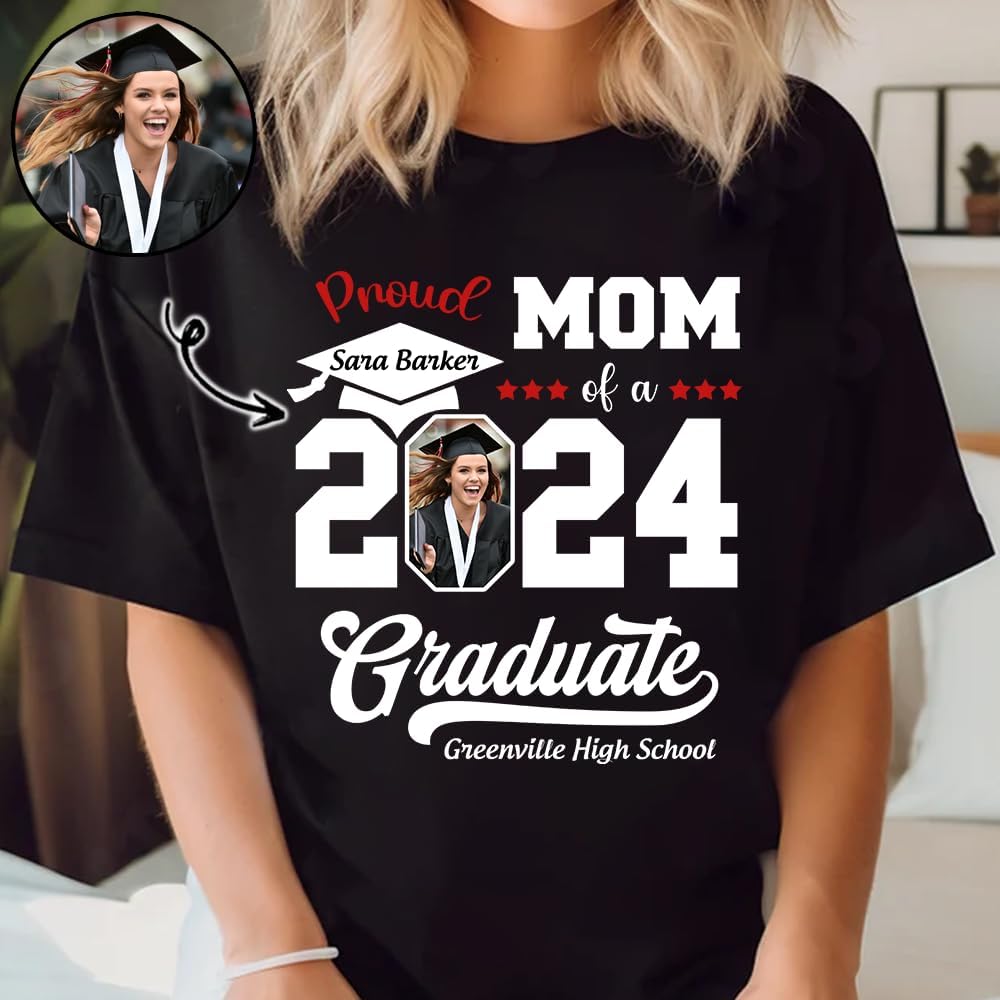 Personalized Graduation 2024 Shirt Proud Family of A Class of 2024 Graduate Class of 2024 Senior Class of 2024 Class of 2024