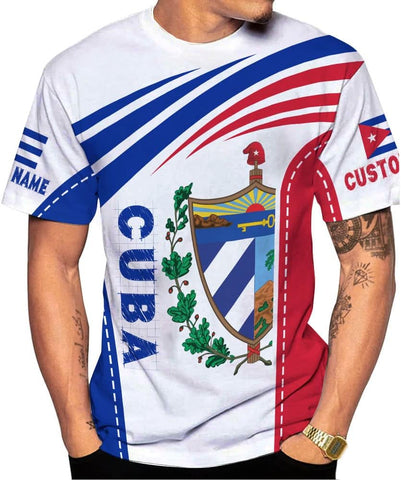 Personalized Cuba Shirts for Men, Custom Cuba Flag Cubana Cuban Shirt for Men and Women, Cubanita Pride