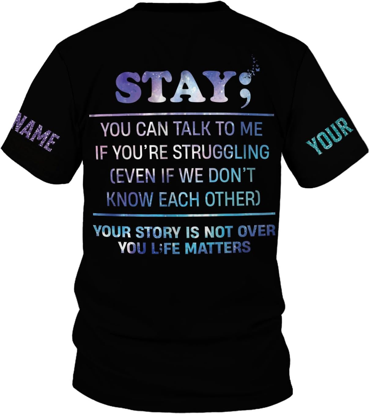 MAPrints Personalized Suicide Awareness 3D Shirt, Suicide Prevention Awareness T Shirt, Sweater, Hoodies, Mental Health Shirt