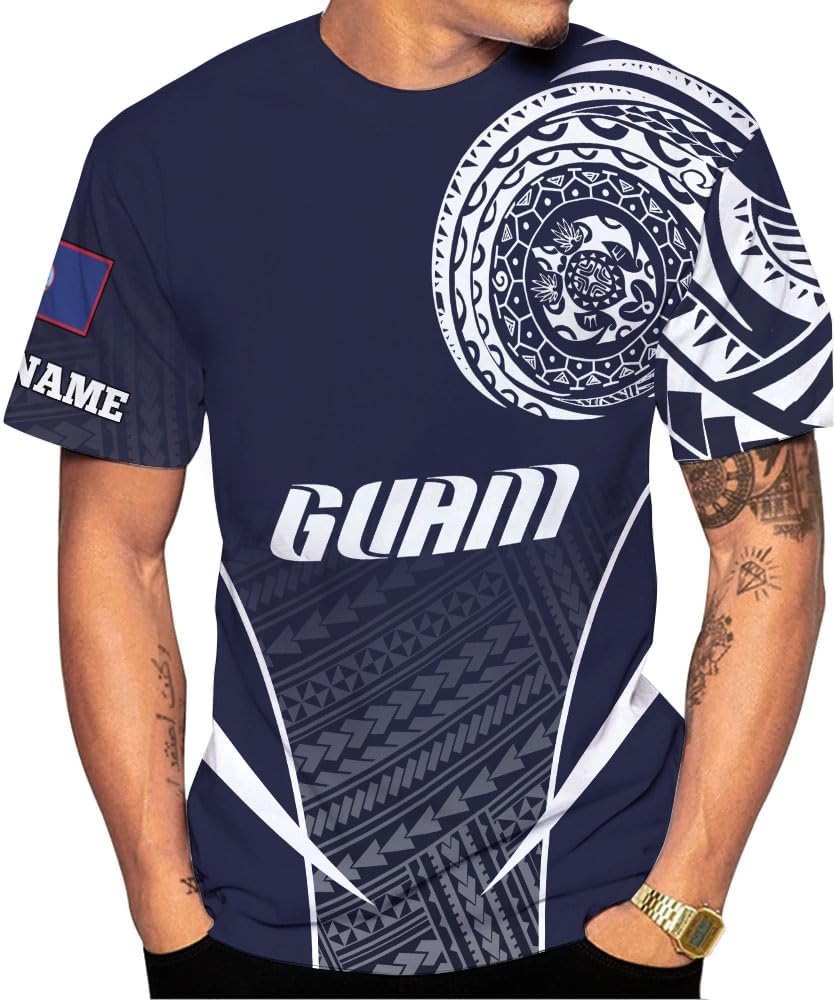 MoonArt Personalized Guam Shirt - Guahan Pride Tshirt for Men & Women - Guam Gifts Tee