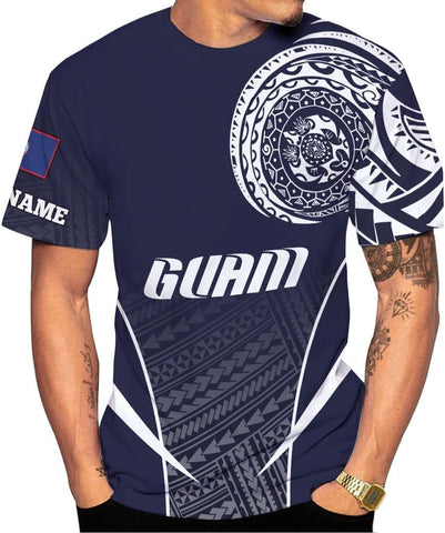 MoonArt Personalized Guam Shirt - Guahan Pride Tshirt for Men & Women - Guam Gifts Tee