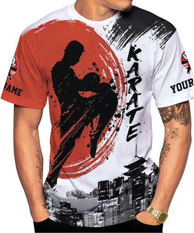 MAPrints Personalized Karate 3D Tshirt Cool Karate Gift for Boys Girls Karate Lovers T-Shirt Karate Shirts Uniform Size S-5XL