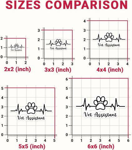 (3pcs) Vet Assistant Sticker, Heart Rate Vet Med Stickers, Veterinary Stickers Funny, Veterinary Medicine Stickers Die-Cut Waterproof Vinyl Sticker for Laptop Water Bottle Phone Window Helmet