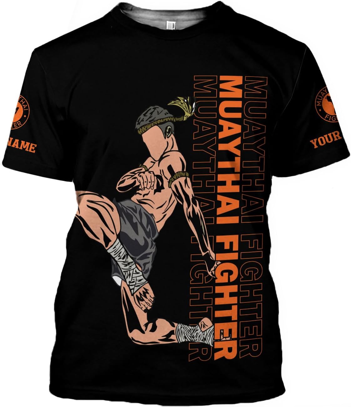 MAPrints Personalized Name Muay Thai Pride Shirt for Men