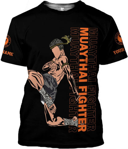 MAPrints Personalized Name Muay Thai Pride Shirt for Men
