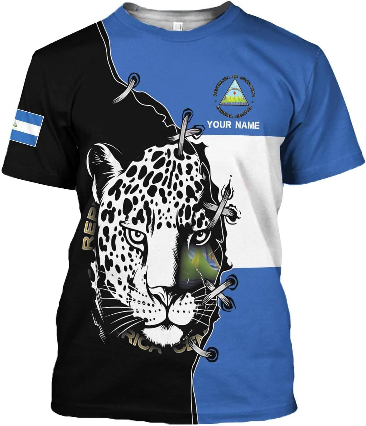 Personalized Nicaragua Shirt Custom Nicaragua Flag Lion Shirt for Men & Women Nicaraguan Camisas T-Shirt, Nicaragua Tshirt