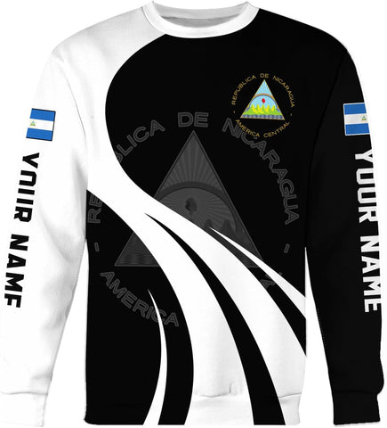 Vybonz Personalized Nicaragua Shirt 3D, Nicaragua Flag Shirts, Nicaraguan Camisas T-Shirt, Nicaragua Shirts for Men Women
