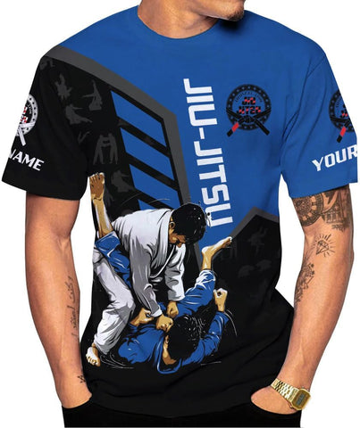Personalized Jiu Jitsu 3D Shirts for Men, Women, Kids & Teens, Unisex, HD297
