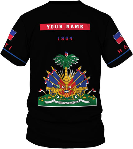 Ligthuy Personalized Haiti Shirt 3D, Haitians Flag Pride Shirt, Haiti Shirts for Men & Women, Haitian Pride Tshirt S-5XL