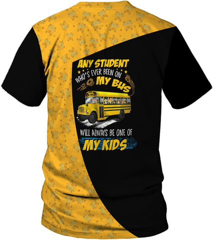 Personalized School Bus Driver Shirt Custom School Bus Driver Shirts Yellow Bus Driver 3D T Shirts Tshirt for Men and Women (Style 6), Large-5X-Large