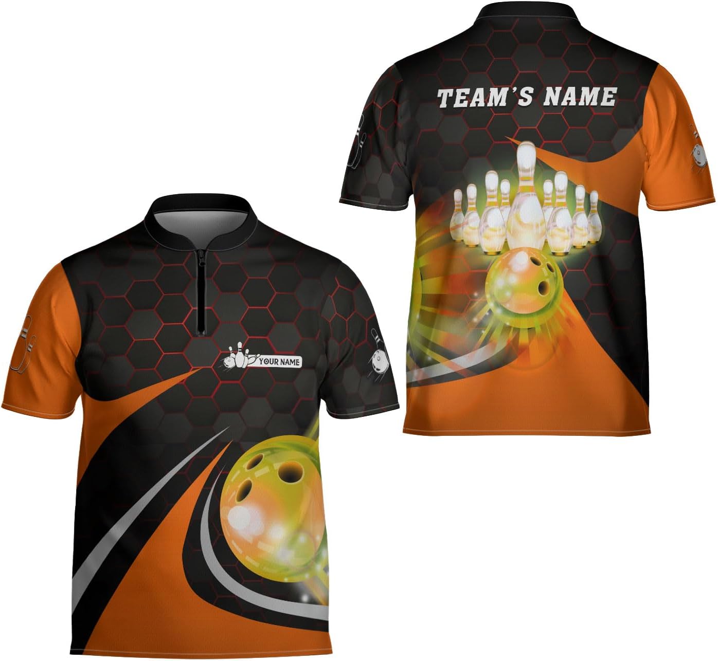Ligthuy Personalized Name Bowling Jersey 3D, Custom Bowling Shirts for Team, Bowling Shirt Unisex for Men & Women4