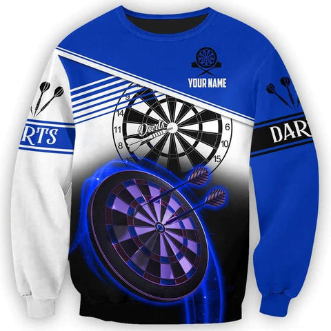 Personalized 3D Dart Shirts for Men, Dart Tshirts for Team, Dart League T-Shirt, Dart Gift, Graphic Darts Print Short Sleeve