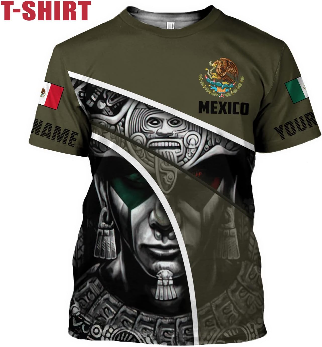 Personalized Name Camo flag Mexican Mexico Sudadera De Mexico Hombre Unisex Hoodie, T Shirt, Zip Up Hoodie, Sweatshirt For Men Women AD77