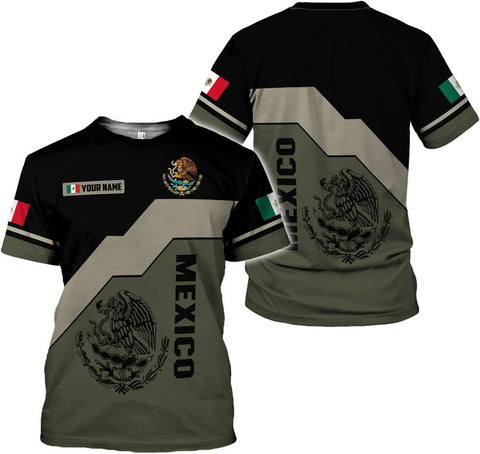 Mostefy Personalized Name Mexican Shirts for Men 3D, Customized Mexico Shirts for Men, Mexico Shirts for Women Mexico Shirt