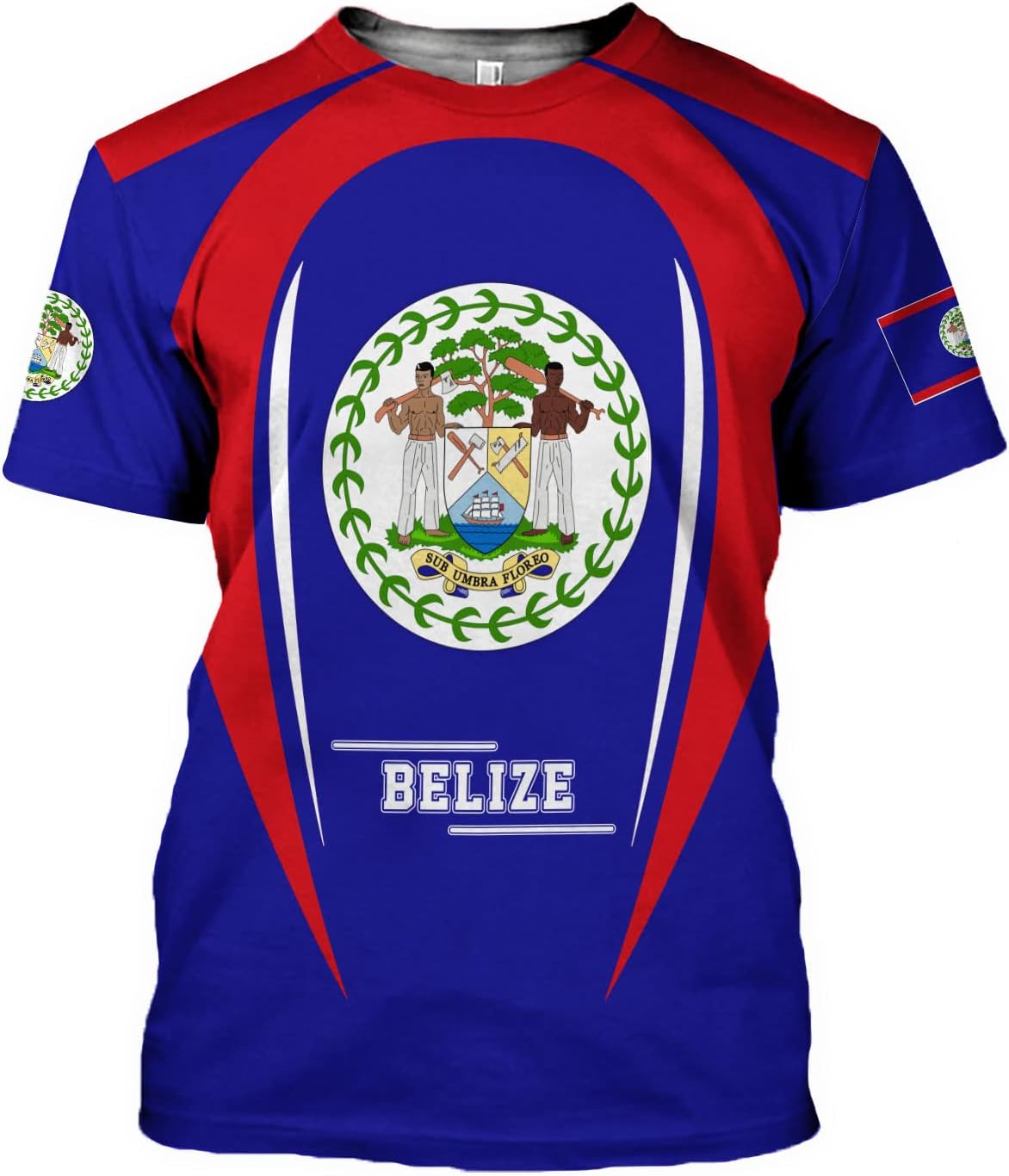 Personalized Belize Shirt for Men and Women, Coat of Arms of Belize Flag Flag Shirt, Belizean Country Flag Gift