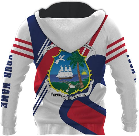 Royal Fight Personalized Liberia Shirts Liberian Pride Flag Shirt Liberia Flag Shirts Liberia Flag Gift T-Shirt for Men Women