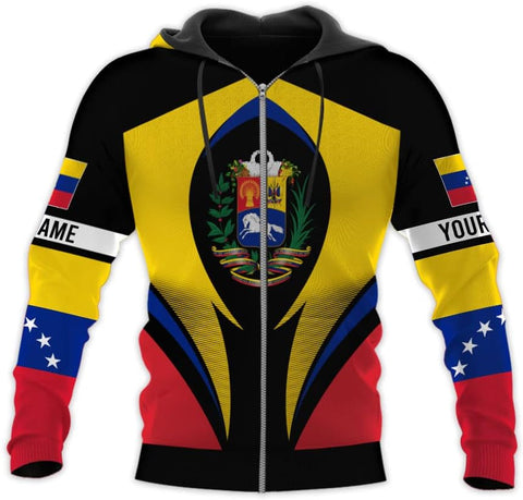 Royal Fight Personalized Coat of Arms Shirt with Venezuela Flag - Pride Shirts for Men & Women
