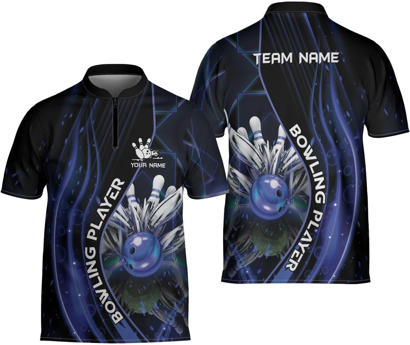 Ligthuy Personalized Bowling Jersey 3D, Bowling Shirts for Team, Bowling Shirt Unisex for Men Women, Bowling Shirts for Men