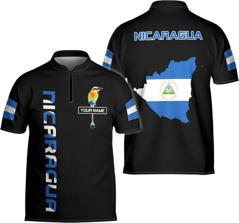 Mostprints Customized Nicaragua Jersey Shirt for Men Women Personalized Nicaraguan Jerseys with Name Nicaragua Shirts Unisex