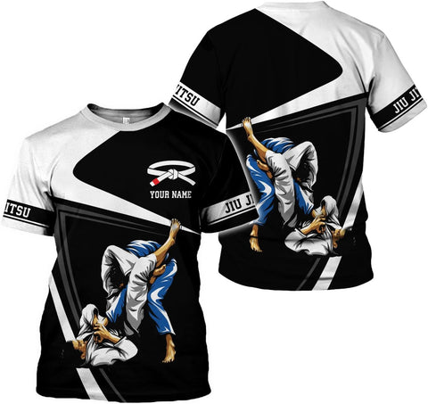 Personalized Jiu Jitsu 3D Shirts for Men, Women Jiu Jitsu Shirt, Jiu Jitsu Gifts, Jiu Jitsu T Shirt, Jujitsu Gifts (HD299)