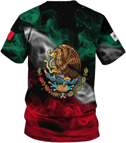 Mostefy Personalized Name Mexican Shirts 3D Customized Mexico Shirt US Flag, Mexican Shirts for Women Unisex