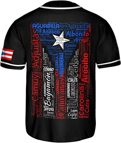 RoyalBro Personalized Puerto Rico Baseball Shirt - Custom Team Name, Puerto Rican Baseball Jersey for Men