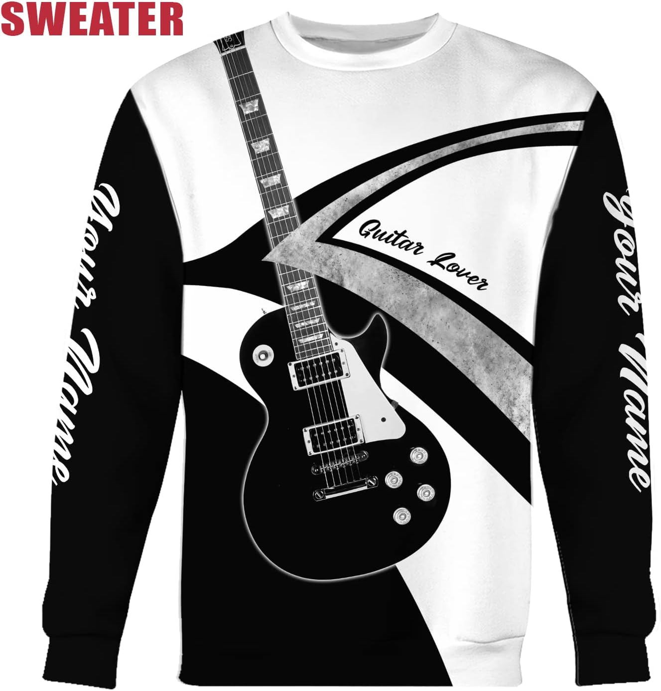 Personalized Name Guitar Shirt 3D, Customized Guitar Shirts for Men, Unisex Guitar Shirts Music Music Lover, Guitar Lover