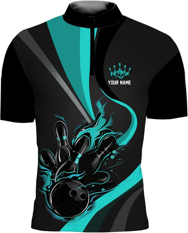 LigtHuy Personalized Bowling Jersey 3D, Bowling Shirts for Team, Bowling Shirt Unisex for Men Women, Bowling Shirts for Men 3