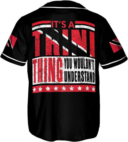 Podagree Personalized Trinidad & Tobago Baseball Jersey, Trinidad and Tobago Proud Flag Shirt Coat of Arms Gift Men Women