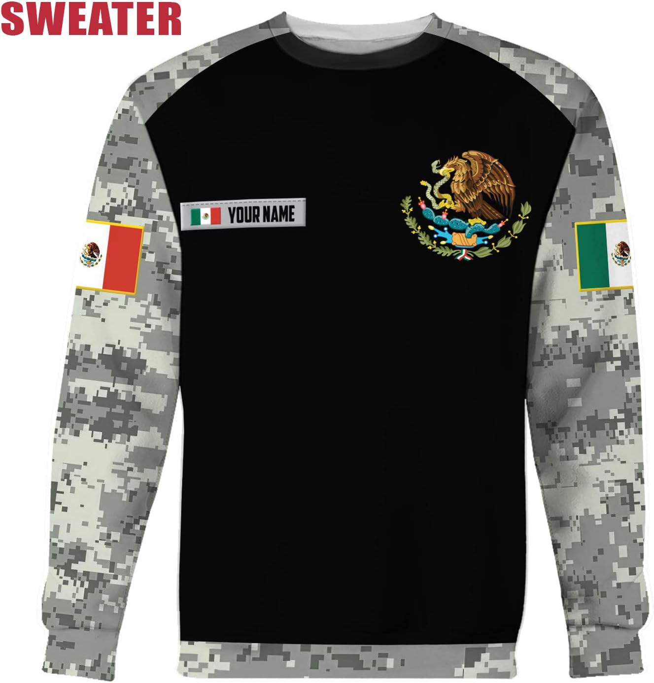 Personalized Camo Mexico Eagle Mexican Sudadera De Mexico Hombre Unisex Hoodie, T Shirt, Zip Up Hoodie, Sweatshirt for Men Women HD971