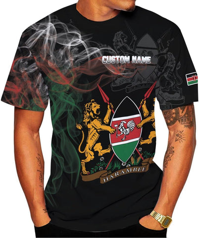Personalized Kenya Flag 3D Shirts - Kenyan Pride Gift