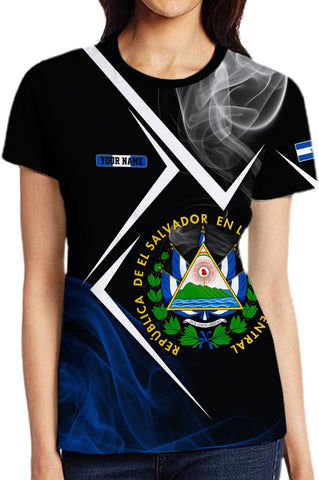 Custom Name El Salvador Shirt Personalized 3D Camisas De El Salvador Flag Shirts for Men Women Salvadoran Jersey Pride Gift