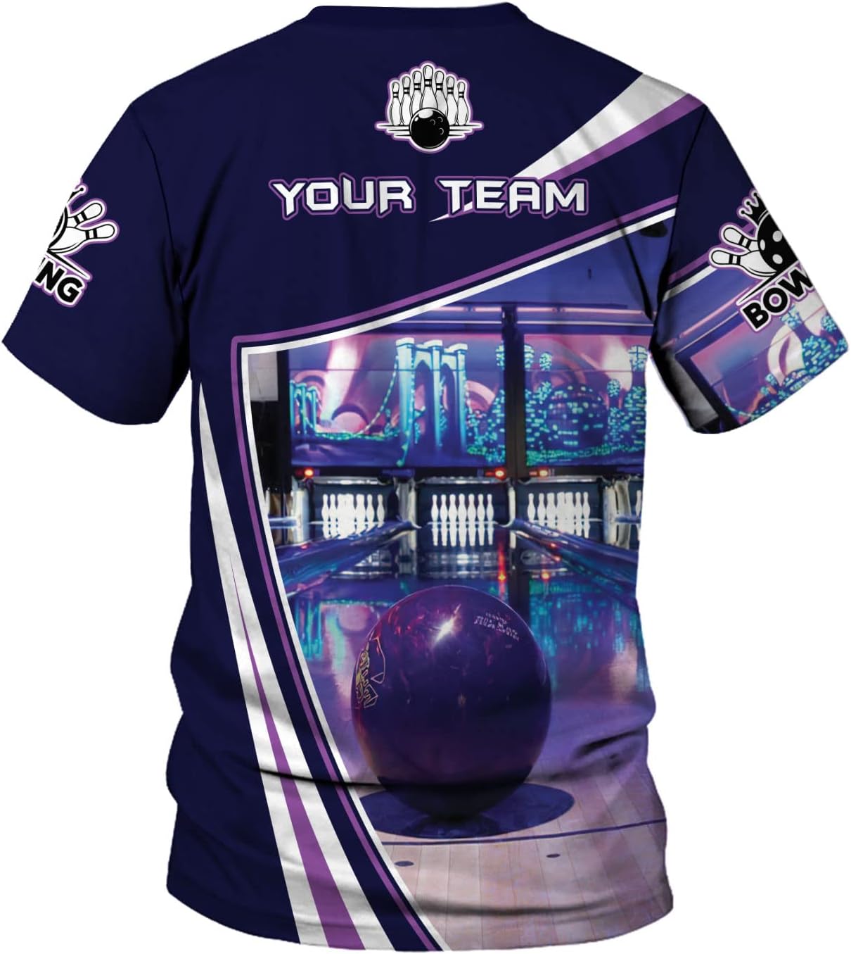 Rivelus Personalized Name Bowling Shirts for Men and Women 3D, Bowling Shirts for Team Bowling, Bowling Shirts Gift