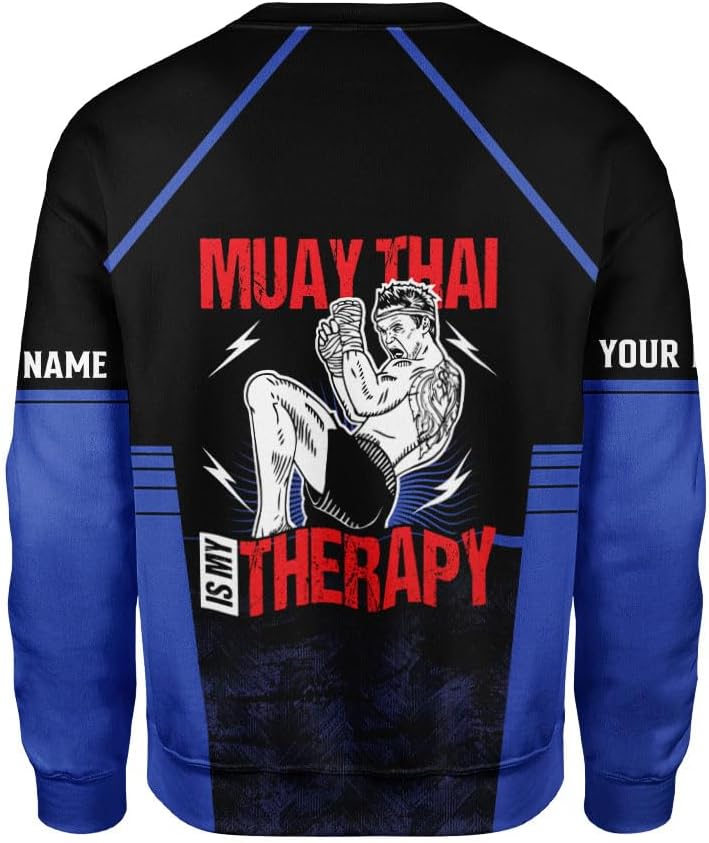 MAPrints Personalized Name Boxing Hoodies, Muay Thai Pride Sweatshirt