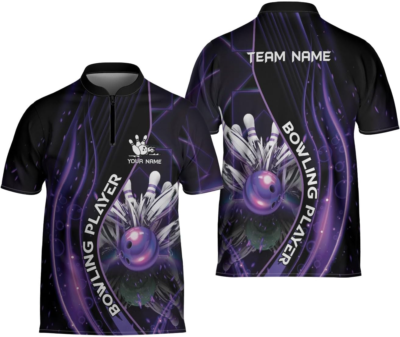 Ligthuy Personalized Bowling Jersey 3D, Bowling Shirts for Team, Bowling Shirt Unisex for Men Women, Bowling Shirts for Men