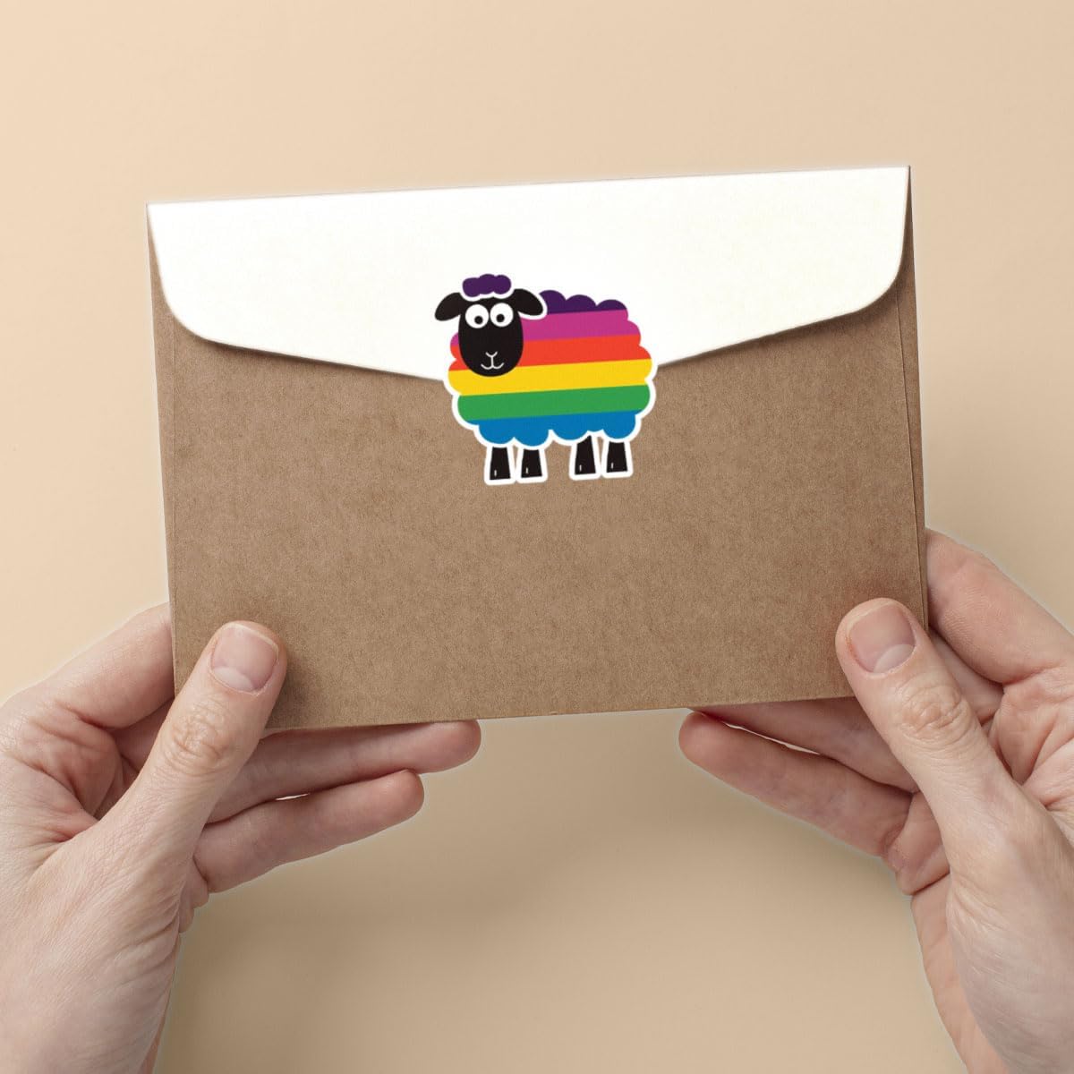 (3pcs) Rainbow Sheep of The Family LGBT Pride Sticker, Sheep Stickers, Funny Gay Stickers, Sarcastic Water Bottle Stickers- Vinyl Stickers 3'' for Laptop Phone Car Window Helmet