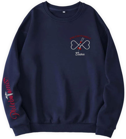 Custom Phlebotomist Sweatshirt Medical Sweater Phlebotomy Tech Shirt Syringe Needle Blood Gift New Technician Veins
