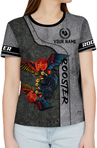 Mostefy Personalized Name Rooster Shirt 3D, Rooster Shirts for Men, Chicken Tshirts Shirts for Women, Funny Chicken Shirts