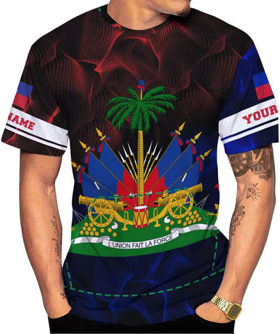 Personalized Haiti Shirt, Haitians Flag Pride Shirt, Haiti Shirts for Men & Women, Haitian Pride Tshirt, Haitian Flag Shirt