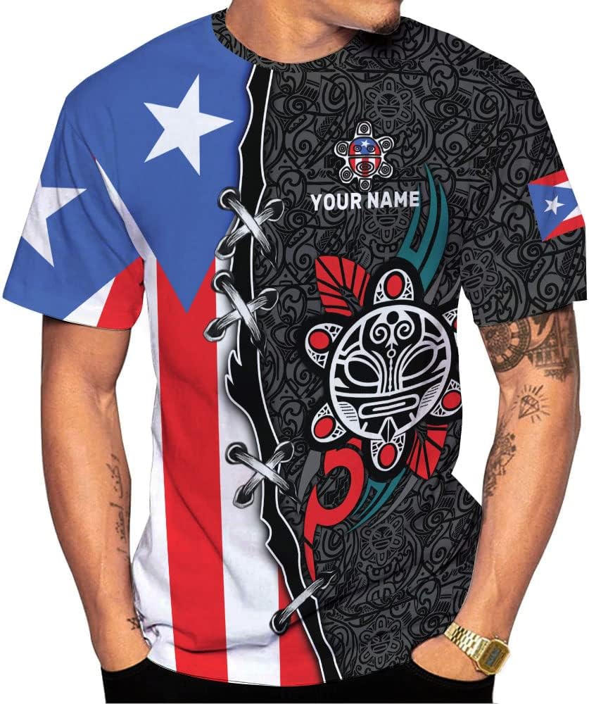 Mostefy Personalized Name Puerto Rico Shirt, Customized Puerto Rico Shirts for Men and Women, Puerto Rico Flag T-Shirt3