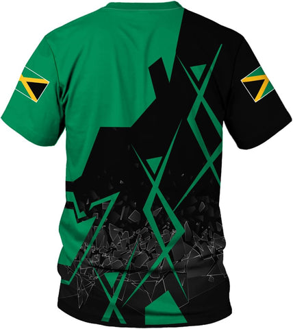 Personalized Jamaica Shirt Custom Jamaica Flag Lion Shirt for Men and Women, Jamaican Pride T-Shirt, Jamaica tshirt Jamaicana