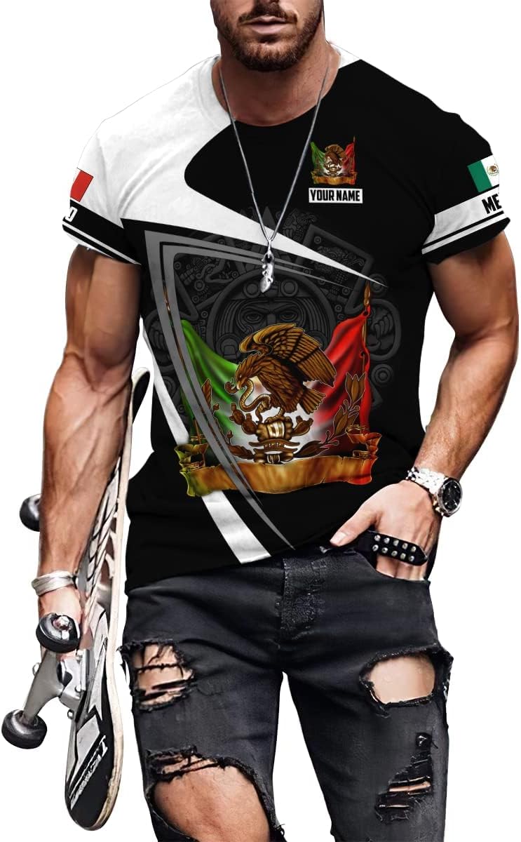 Personalized Name Mexican Hoodie 3D, Customized Mexican Hoodies for Men, Unisex Mexico Hoodie, Mexico Hoodies for Men, Women