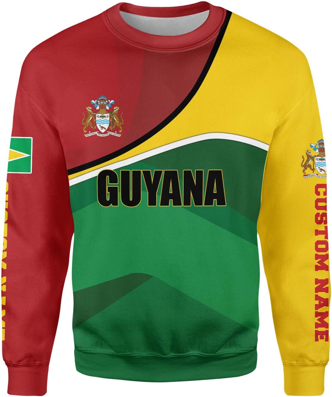 Personalized Name Guyana Shirts for Men and Women,Guyana Flag Funny Patriotic T-Shirt, Guyanese Pride Flag Shirt
